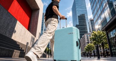 men travel luggage